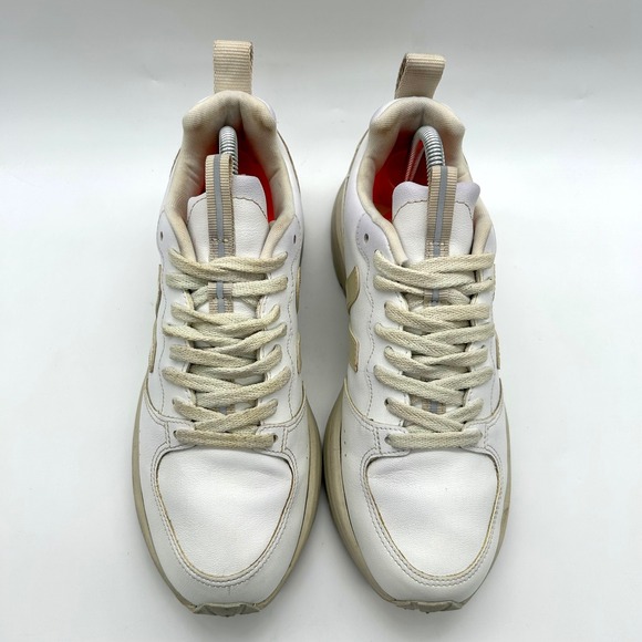 VEJA Venturi Leather Sneakers Womens US 9 EU 40 White Beige Athletic Shoes - Picture 3 of 9